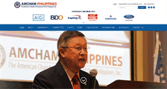 Desktop Screenshot of amchamphilippines.com