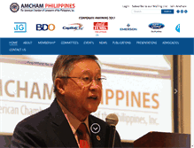 Tablet Screenshot of amchamphilippines.com